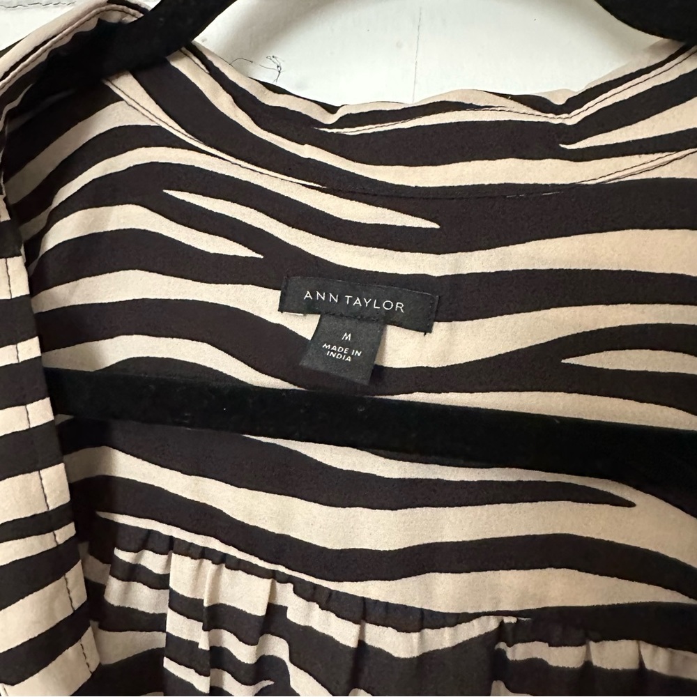 Sheer Zebra Button Down - image 3